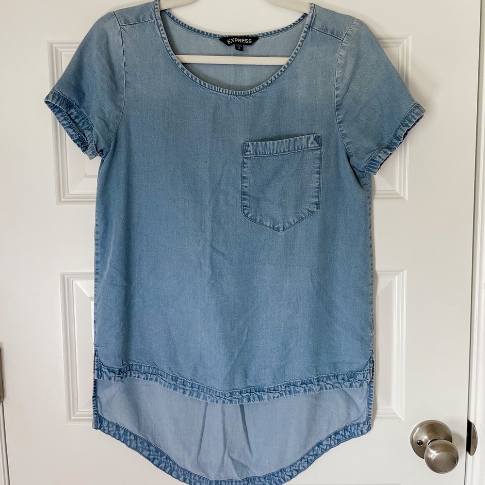 Express High Low Denim Tunic - XS